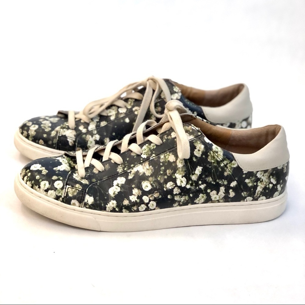 Lucky Brand Lotus floral flower sneakers 10 - Picture 4 of 12
